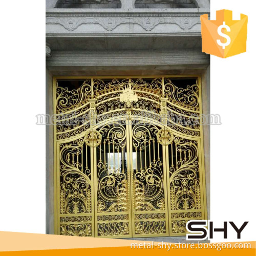 ornamental cast aluminum sliding gate for yard or house